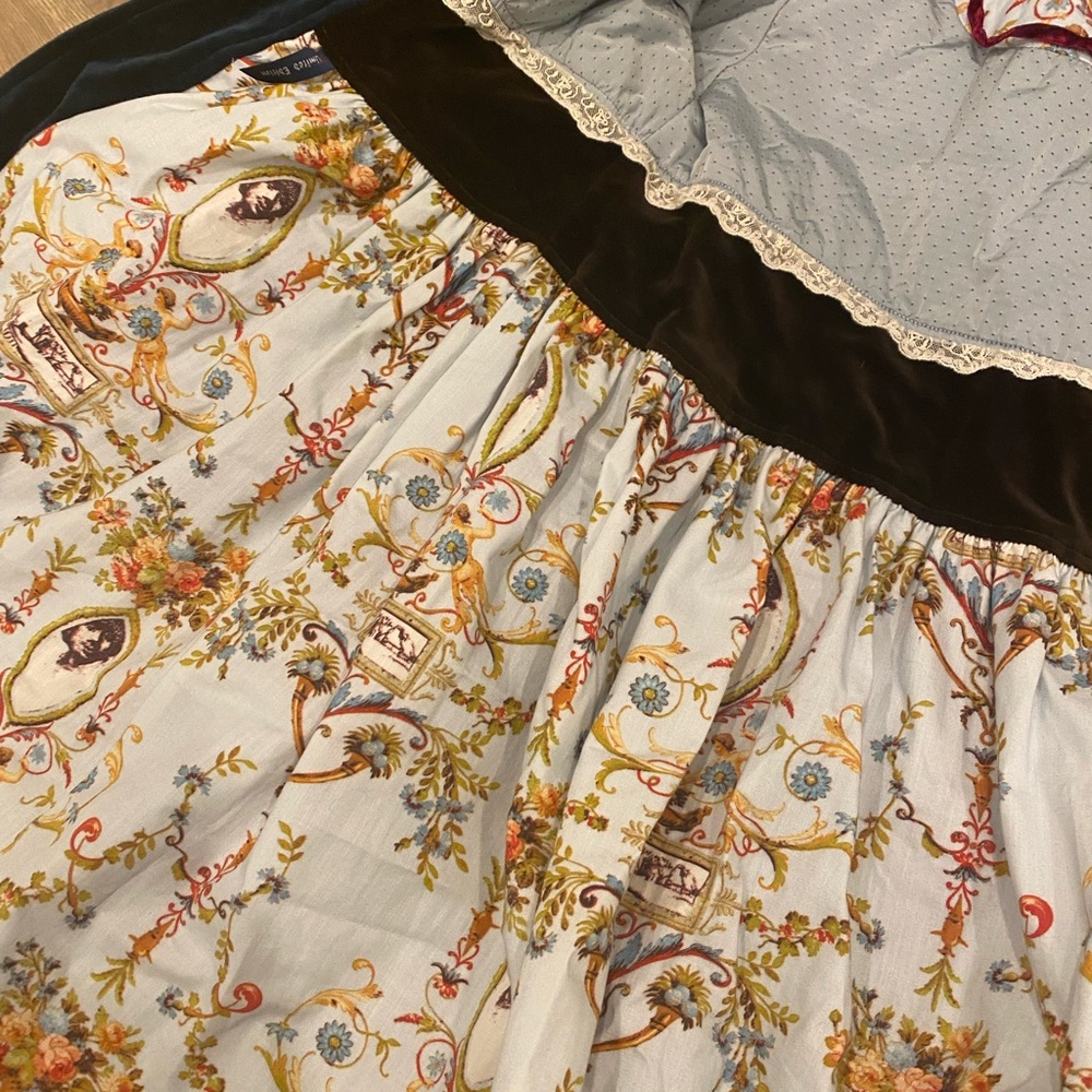 JOTTUM Rembrandt Prussian Blue Velvet Bellini Coat size 10 Y - Picture 13 of 16